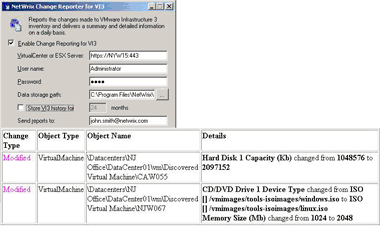 NetWrix VMware Change Reporter Screenshot